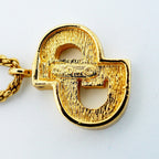 Dior Necklace CD Logo Gold Plated Rhinestone — view 5