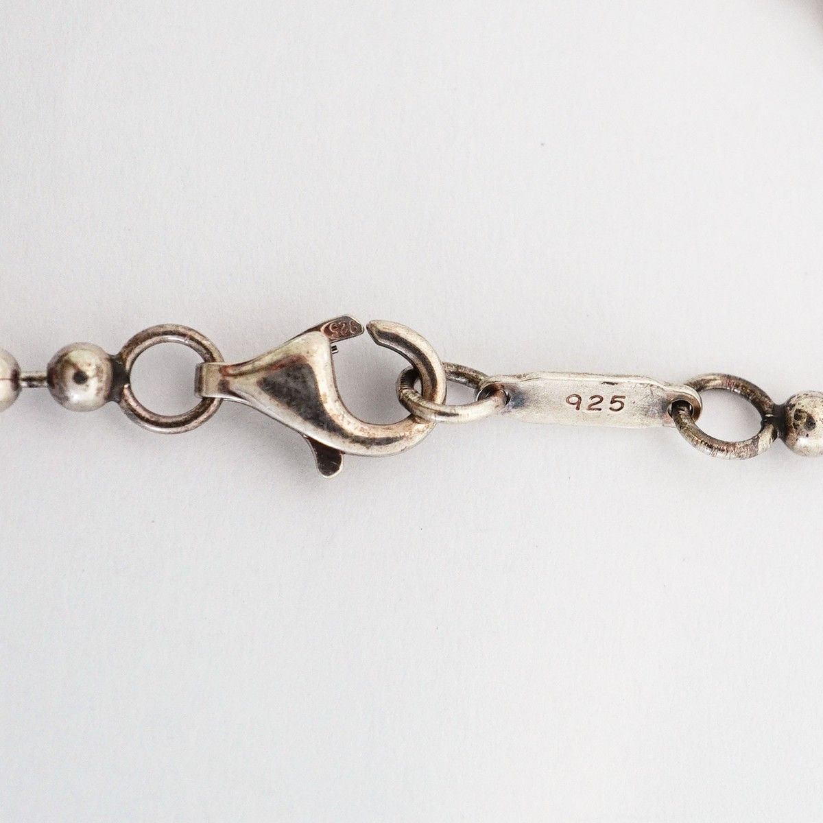 Tiffany & Co Necklace Atlas Plate Ball Chain Silver — view 5