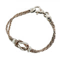 Tiffany & Co Bracelet Center Knot Double Rope 925 Sterling Silver