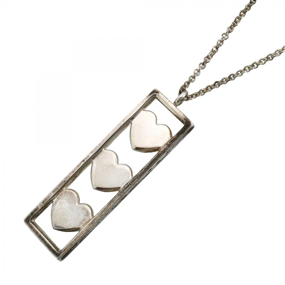 Tiffany & Co Necklace Triple Silver