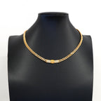 Dior Necklace CD Logo Gold Plated Rhinestone — view 7