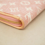 Louis Vuitton Wallet Monogram Jacquard Denim Zippy Pink — view 5