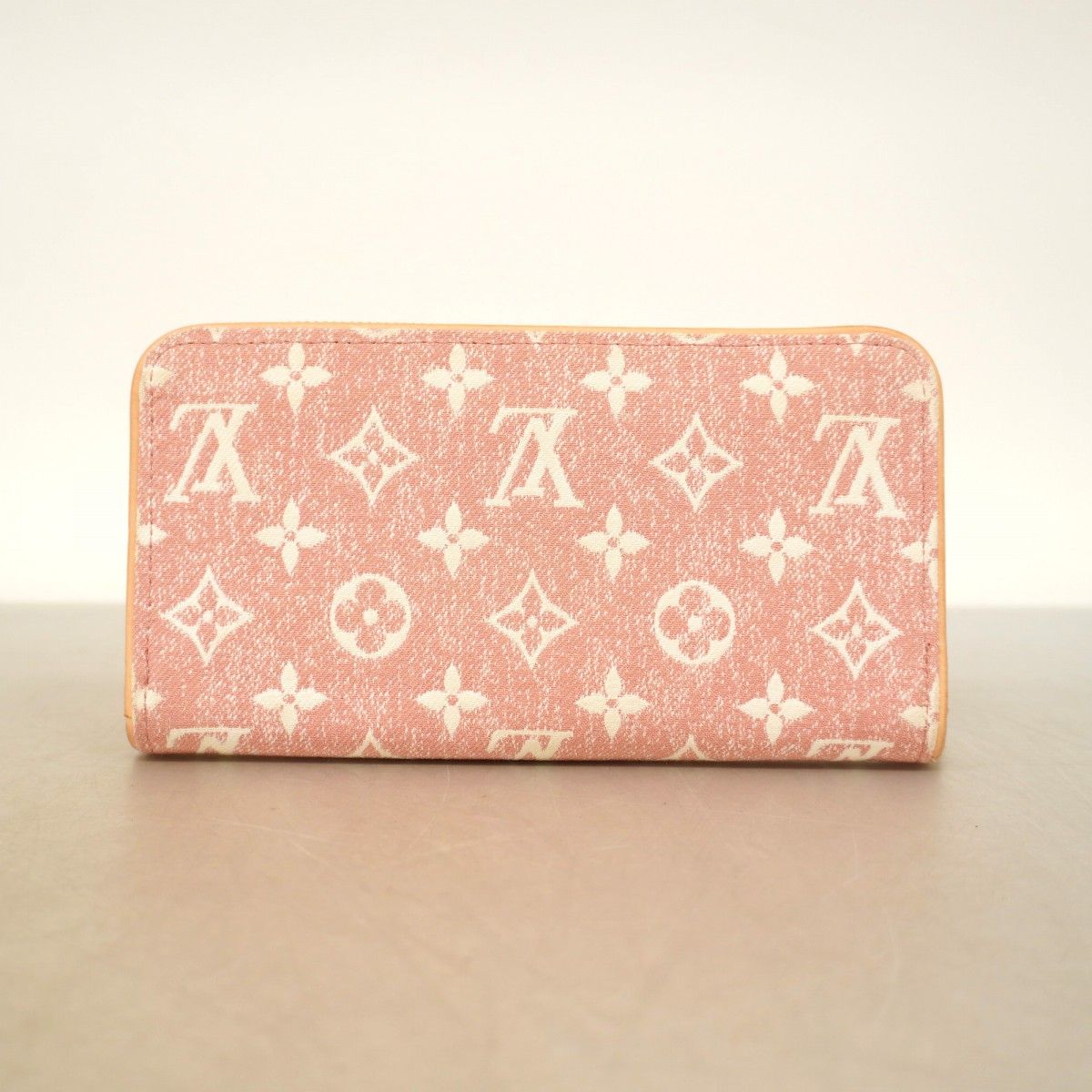 Louis Vuitton Wallet Monogram Jacquard Denim Zippy Pink — view 7