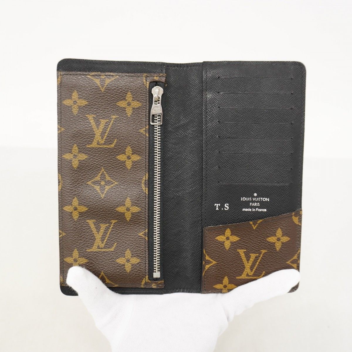 Louis Vuitton Wallet Monogram Macassar Portofoy Utah Non Brown — view 3