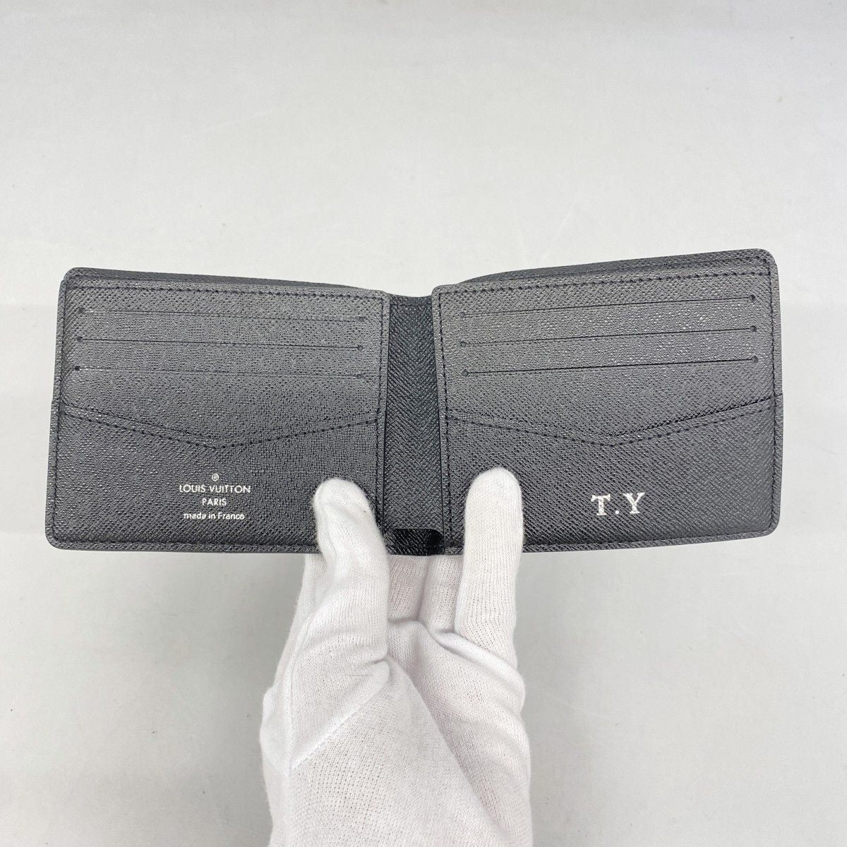 Louis Vuitton Billfold Damier Graphite Portefeuille Calf Black Wallet — view 3