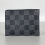 Louis Vuitton Billfold Damier Graphite Portefeuille Calf Black Wallet — view 8