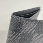 Louis Vuitton Billfold Damier Graphite Portefeuille Calf Black Wallet — view 6