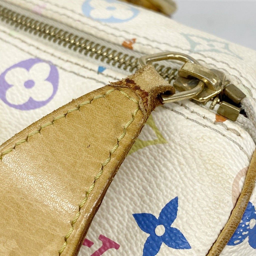 Louis Vuitton Handbag Monogram Multicolor Speedy 30 Blanc — view 6