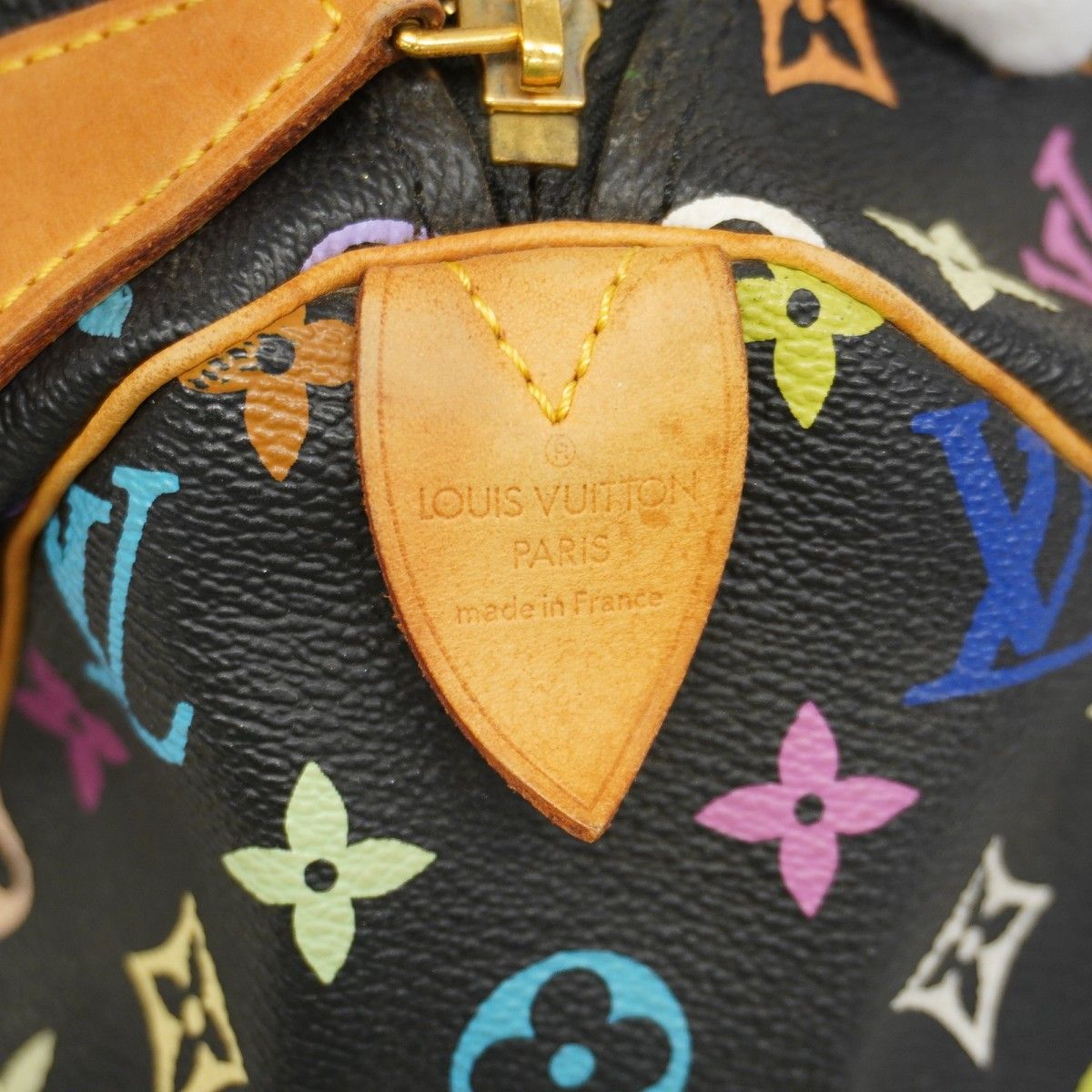 Louis Vuitton Handbag Monogram Multicolor Speedy 30 Noir — view 5
