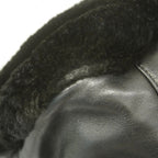 Chanel Shoulder Bag Leather Fur Black Silver — view 6