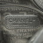 Chanel Shoulder Bag Leather Fur Black Silver — view 5