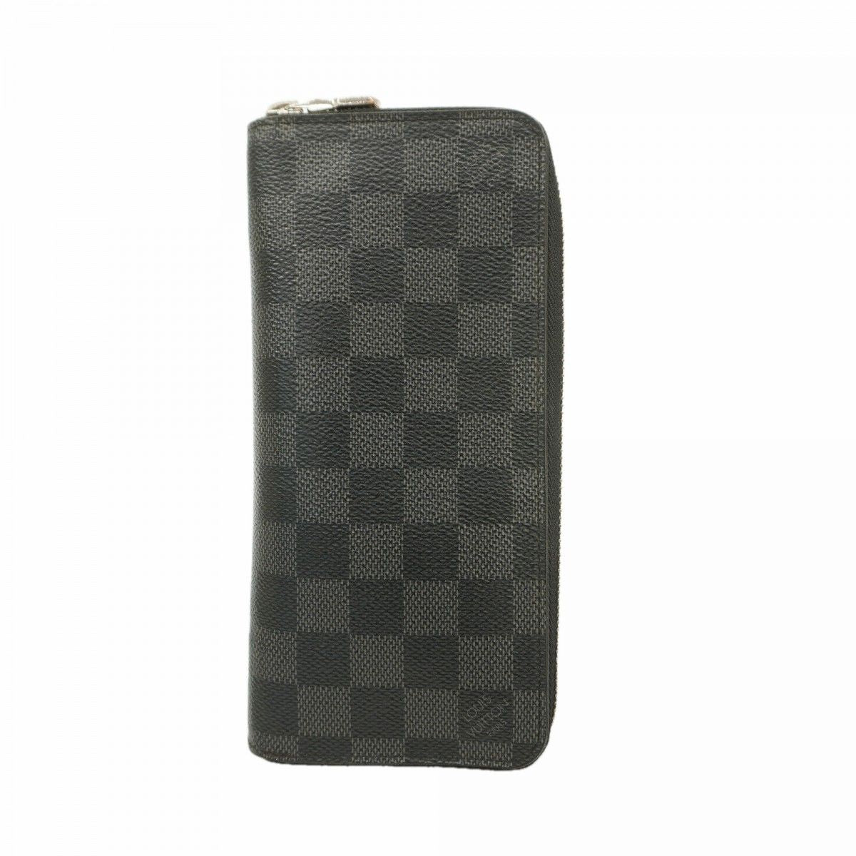 Louis Vuitton Wallet Damier Graphite Zippy Vertical Black