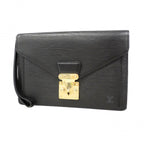 Louis Vuitton Clutch Epi Pochette Series Dragonne Noir