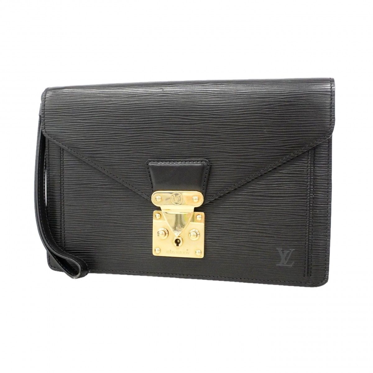 Louis Vuitton Clutch Epi Pochette Series Dragonne Noir