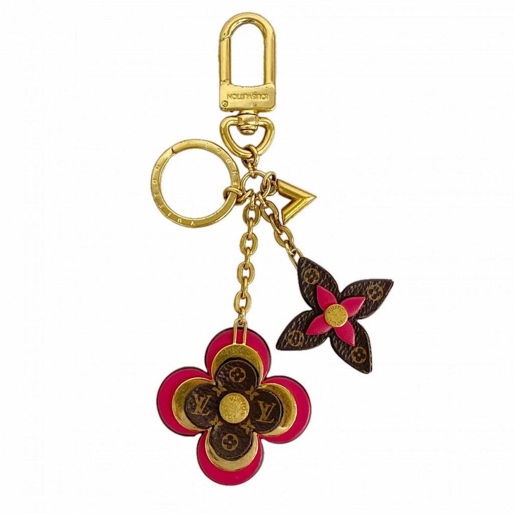 Louis Vuitton Key Holder Charm Monogram Blue Brown Pink