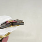 Louis Vuitton Key Holder Charm Monogram Blue Brown Pink — view 3
