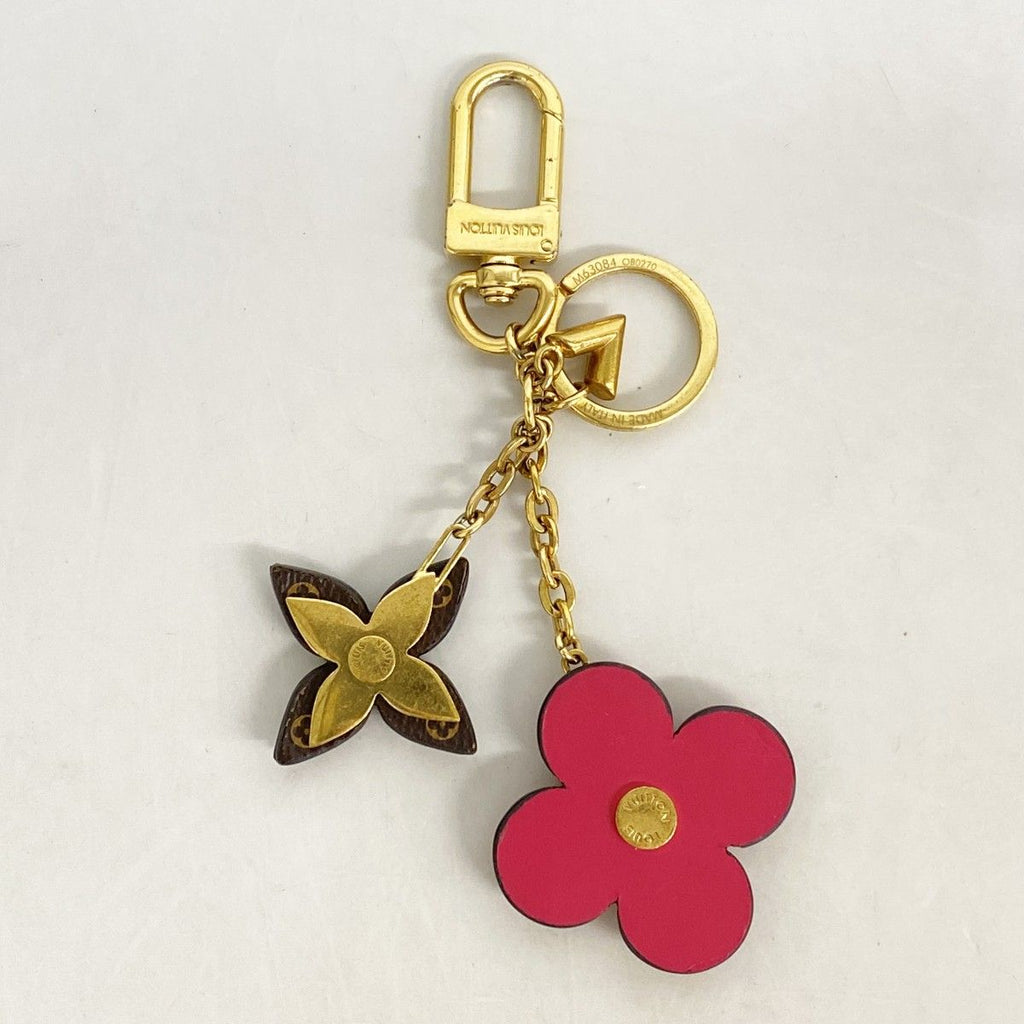 Louis Vuitton Key Holder Charm Monogram Blue Brown Pink — view 8