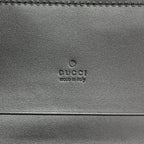 Gucci Business Card Holder Guccissima Leather Black Silver — view 4