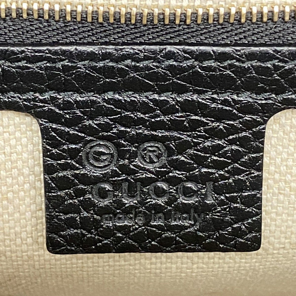 Gucci Shoulder Bag Soho Leather Black Gold — view 5