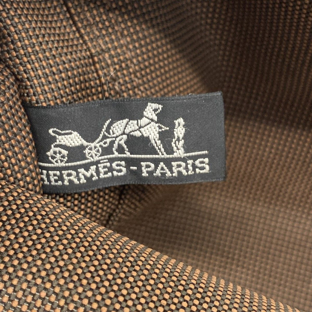Hermes Tote Her Line PM Canvas Brown Silver — view 5
