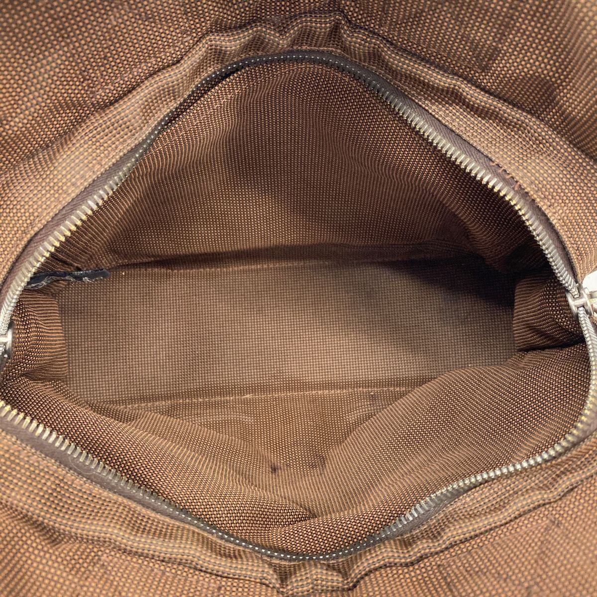Hermes Tote Her Line PM Canvas Brown Silver — view 4