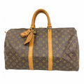 Louis Vuitton Boston Bag Monogram Keepall 45 Brown