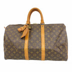 Louis Vuitton Boston Bag Monogram Keepall 45 Brown