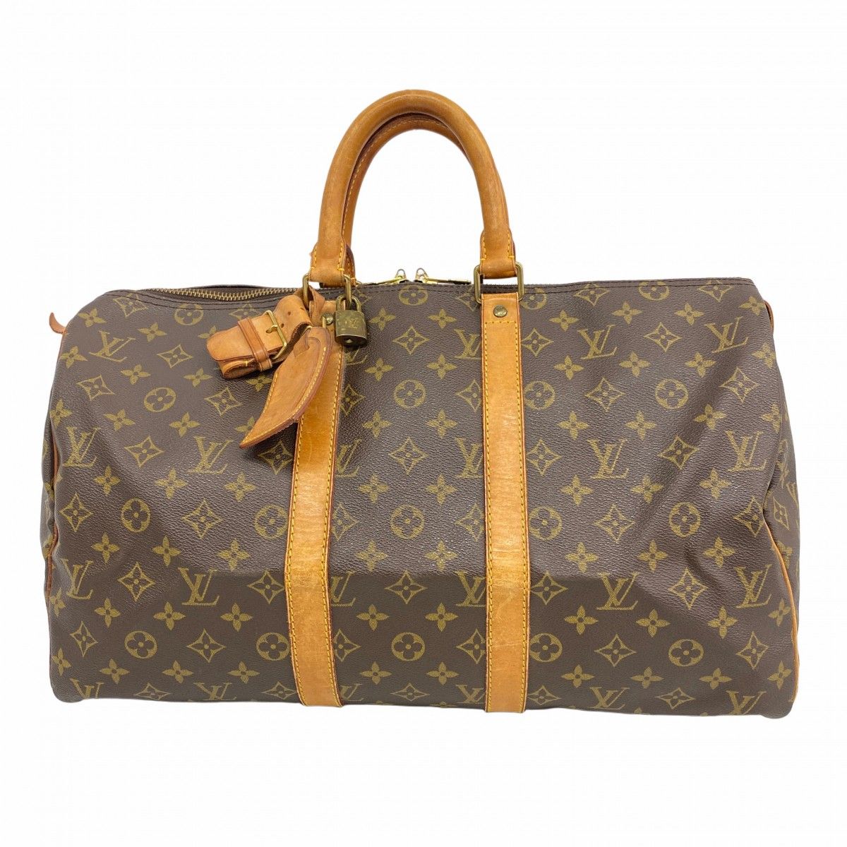 Louis Vuitton Boston Bag Monogram Keepall 45 Brown