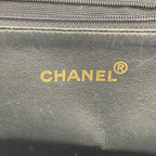 Chanel Chain Tote Quilted Caviar Leather Black Gold — view 5