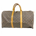 Louis Vuitton Boston Bag Monogram Keepall 50 Brown