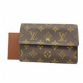 Louis Vuitton Trifold Wallet Monogram Porte Tresor Loue Tuy Papier Brown