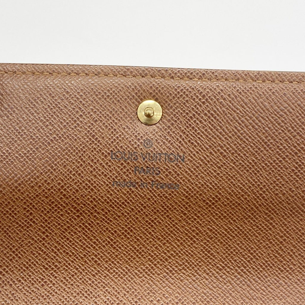 Louis Vuitton Trifold Wallet Monogram Porte Tresor Loue Tuy Papier Brown — view 4