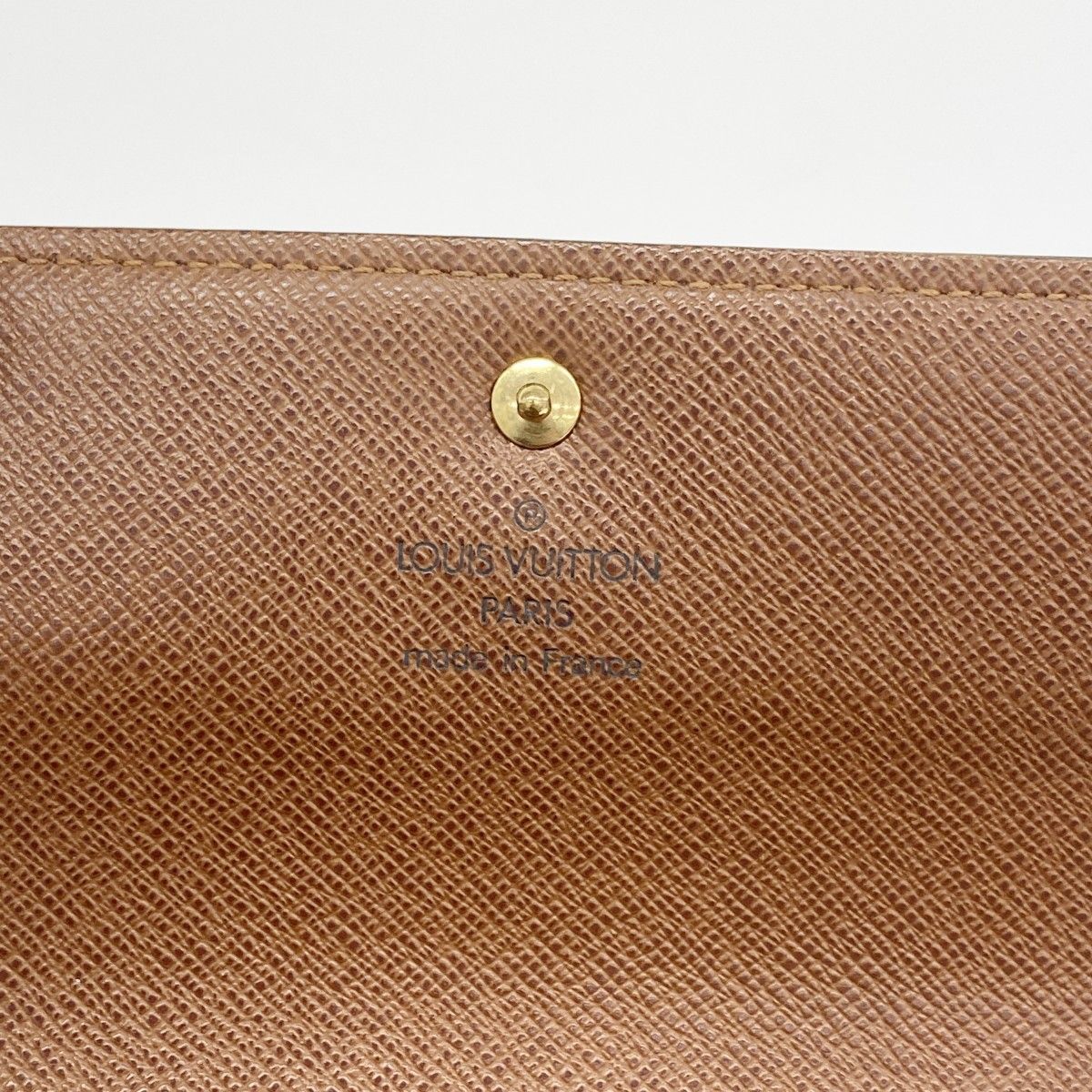 Louis Vuitton Trifold Wallet Monogram Porte Tresor Loue Tuy Papier Brown — view 4