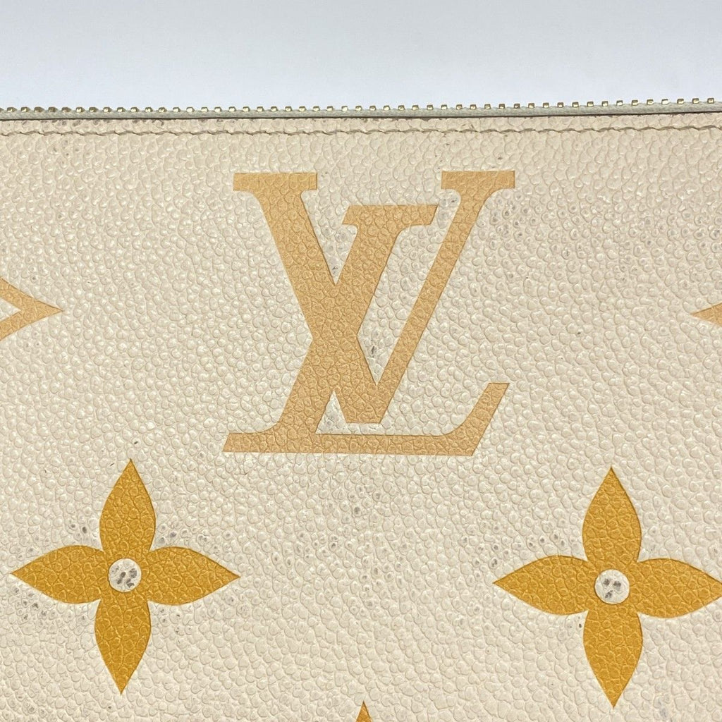 Louis Vuitton Wallet Monogram Empreinte by the Pool Zippy Cream Saffron — view 9