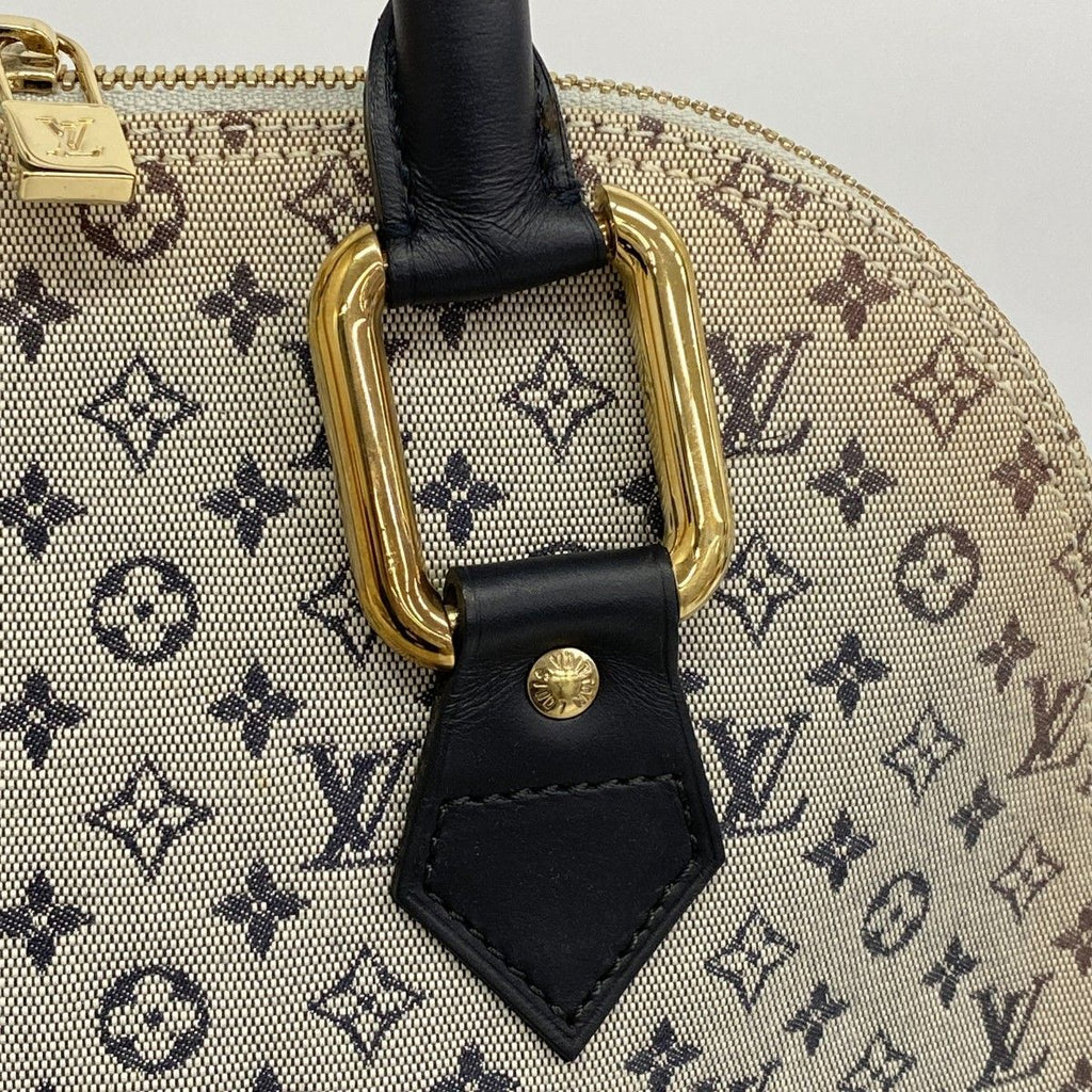 Louis Vuitton Handbag Monogram Mini Alma Blue — view 9