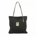 Fendi Tote Zucca Nylon Black Silver