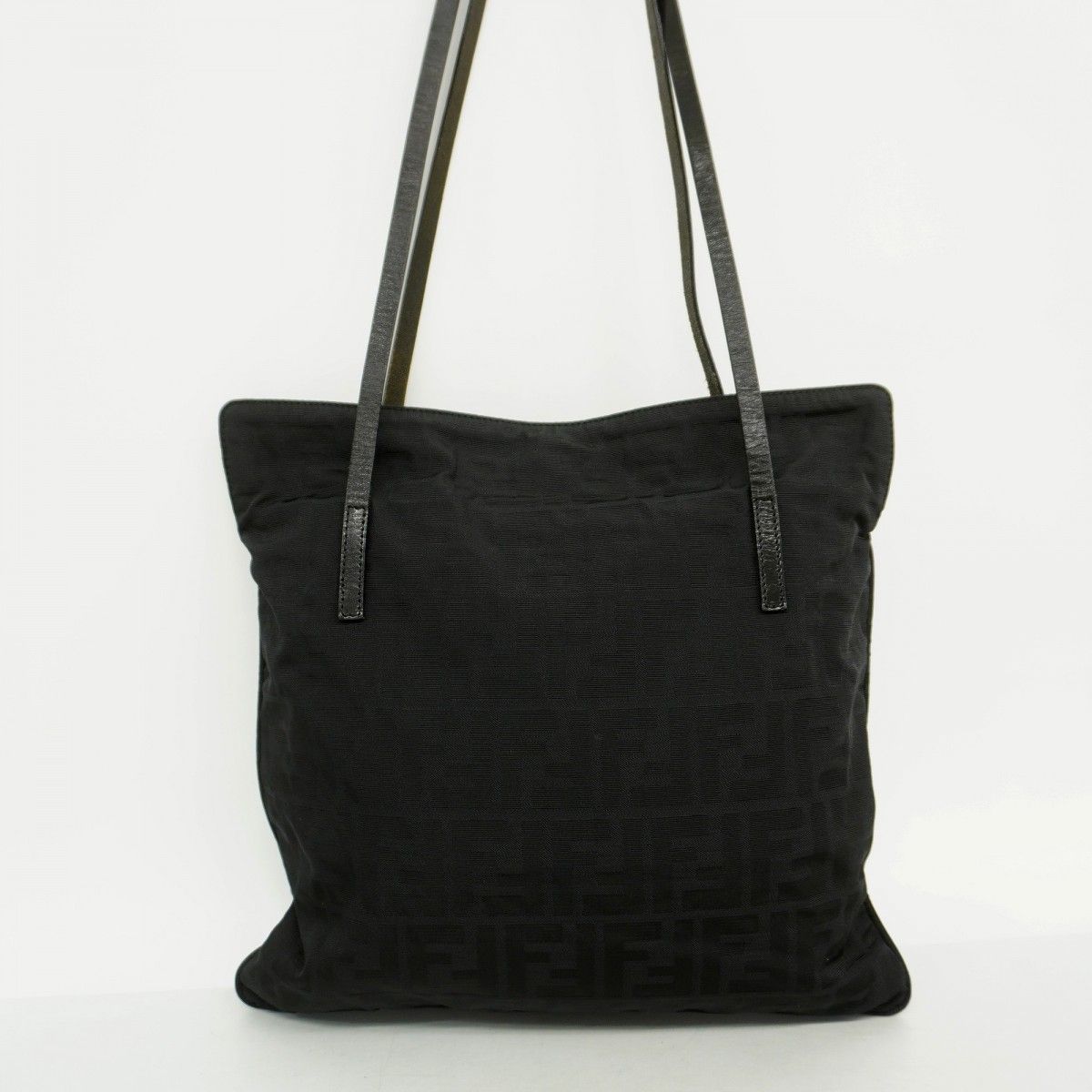 Fendi Tote Zucca Nylon Black Silver — view 9