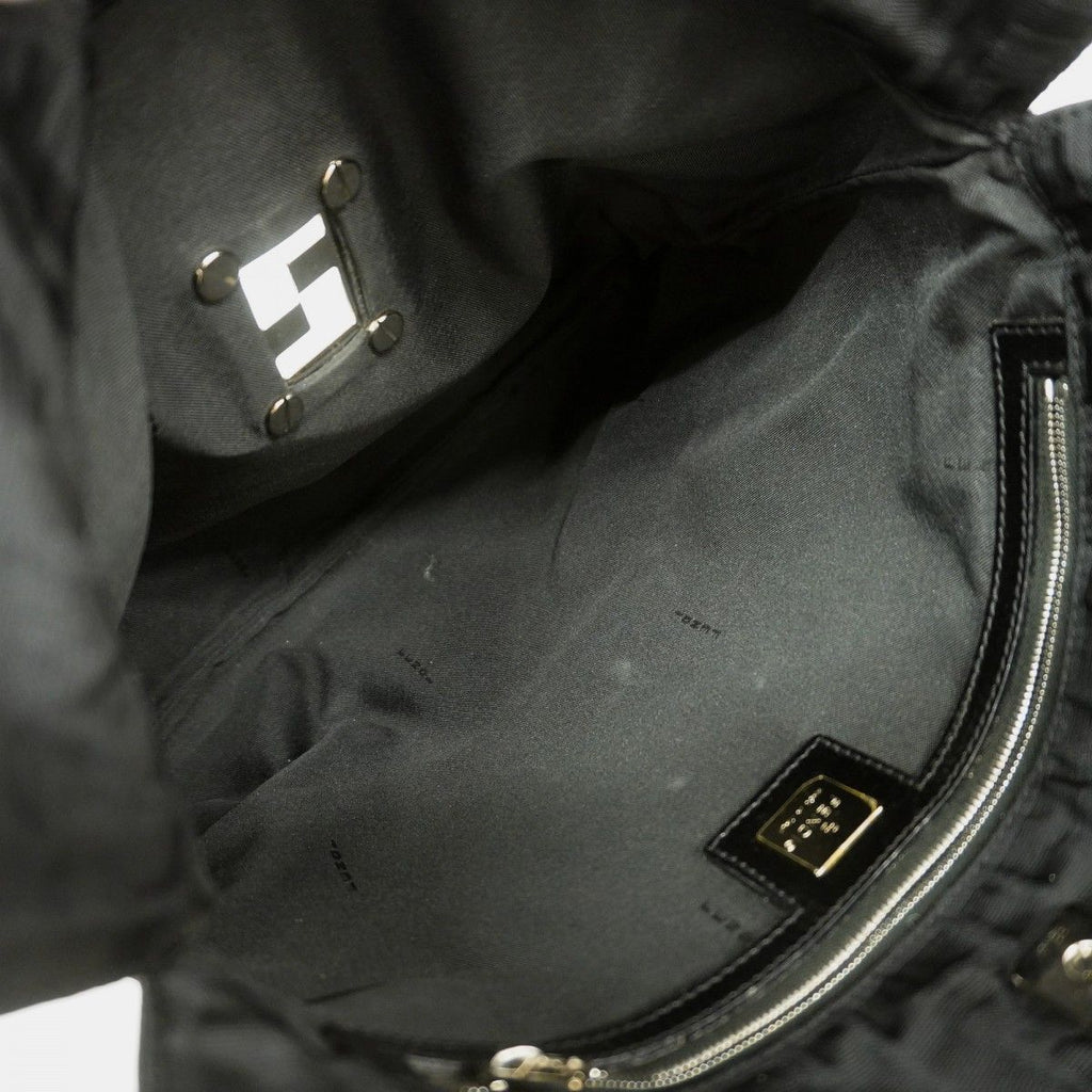 Fendi Tote Zucca Nylon Black Silver — view 4