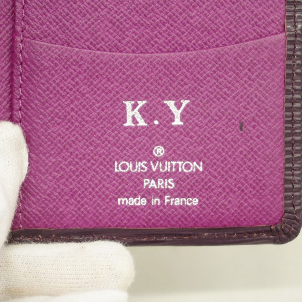 Louis Vuitton Card Case Epi Organizer de Poche Cassis — view 4