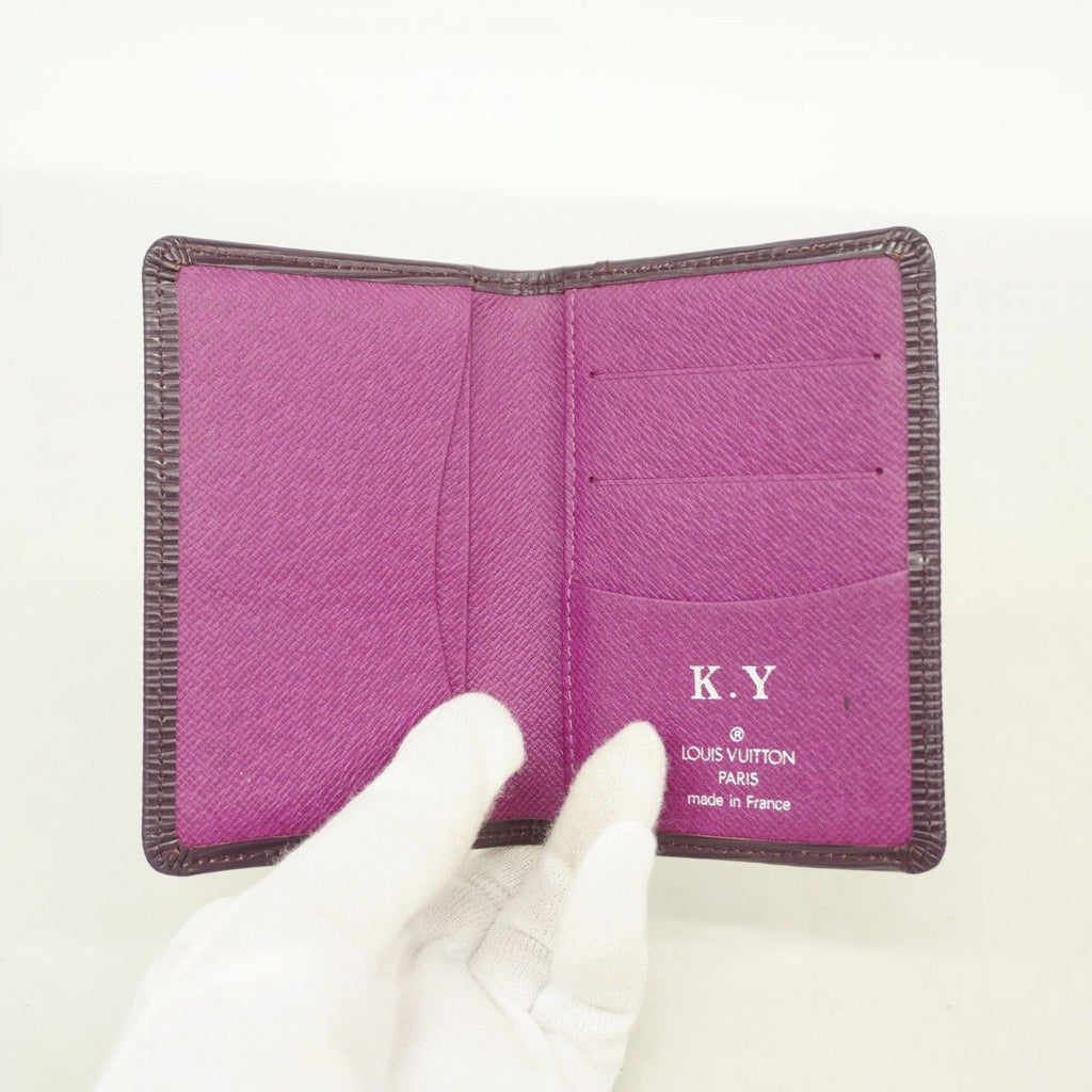 Louis Vuitton Card Case Epi Organizer de Poche Cassis — view 3