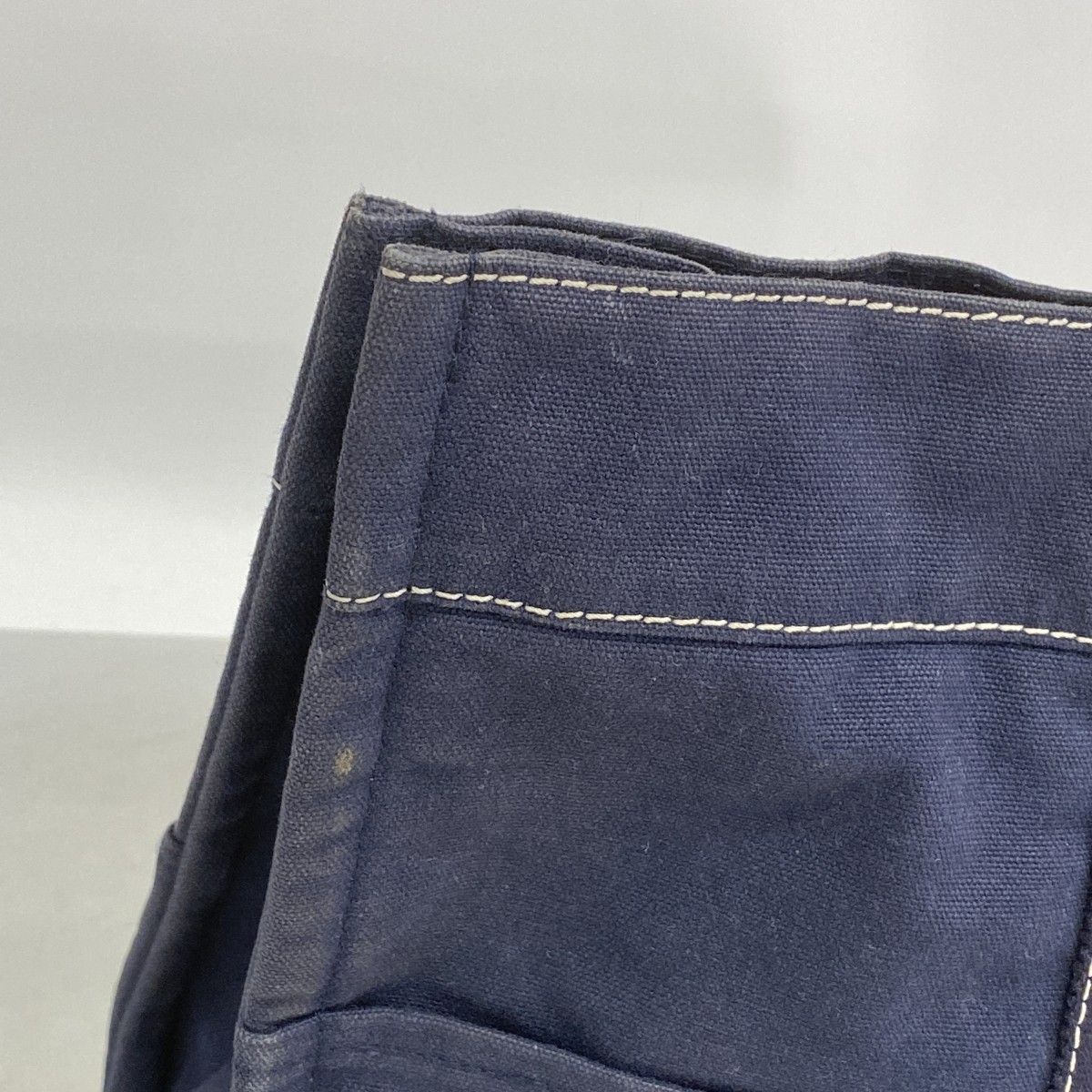 Hermes Tote Deauville Canvas Navy Silver — view 7
