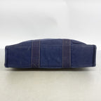 Hermes Tote Deauville Canvas Navy Silver — view 3