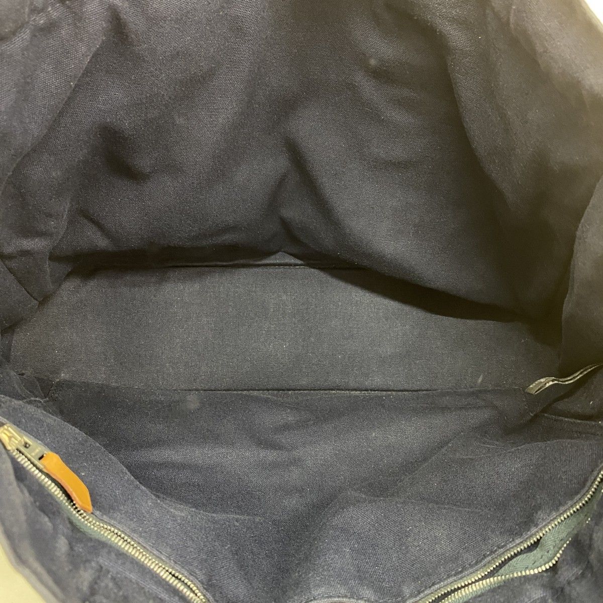 Hermes Tote Deauville Canvas Navy Silver — view 4