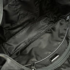 Prada Tote Saffiano Nylon Black Silver — view 4