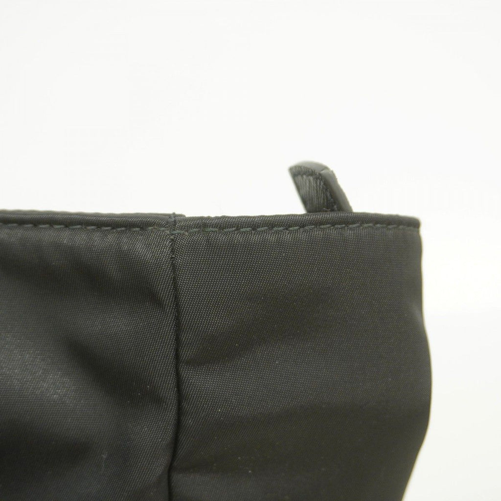 Prada Tote Saffiano Nylon Black Silver — view 6