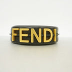 Fendi Shoulder Bag Graffiti Leather Black Gold — view 3