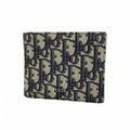 Dior Wallet Trotter Canvas Navy Silver