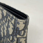 Dior Wallet Trotter Canvas Navy Silver — view 6