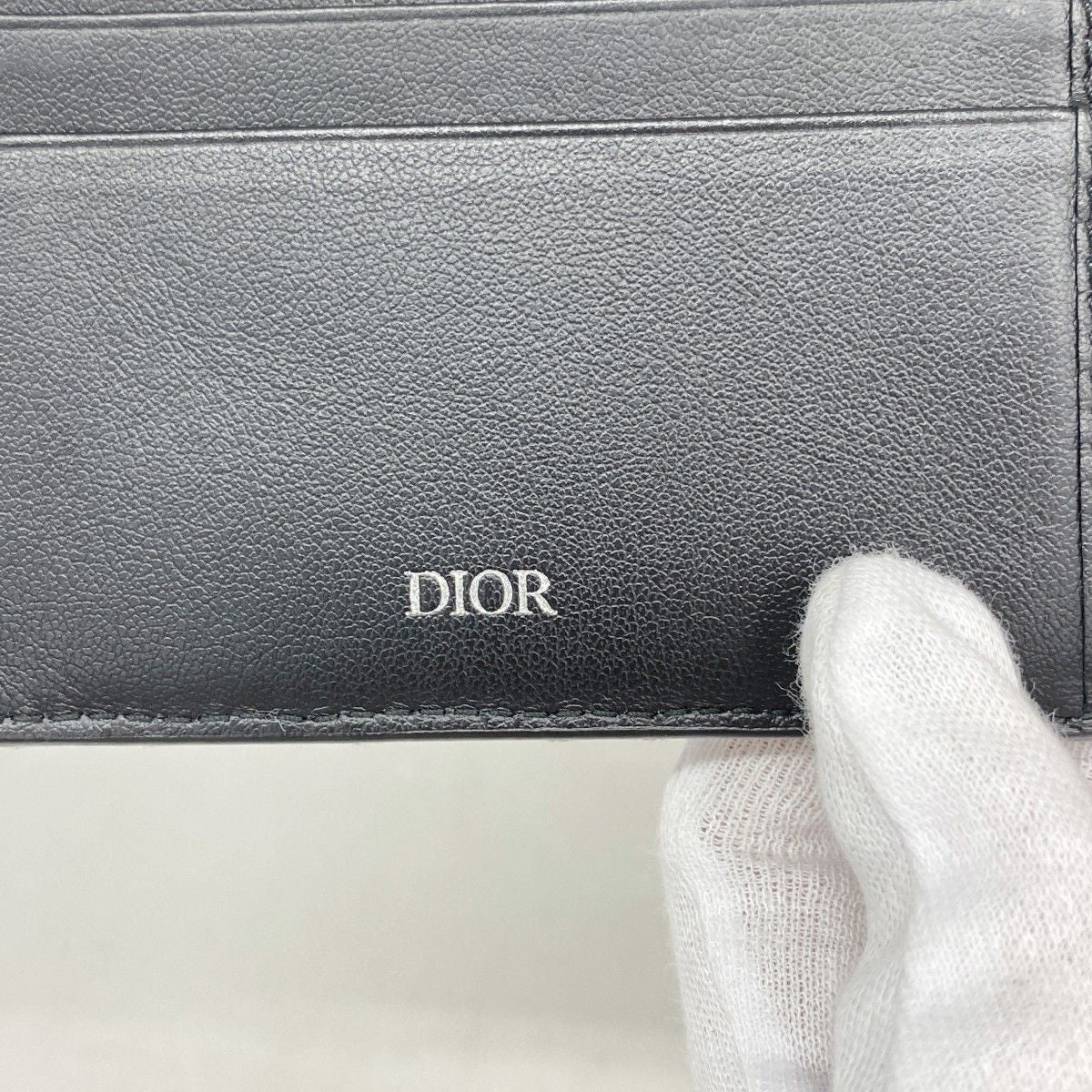 Dior Wallet Trotter Canvas Navy Silver — view 4