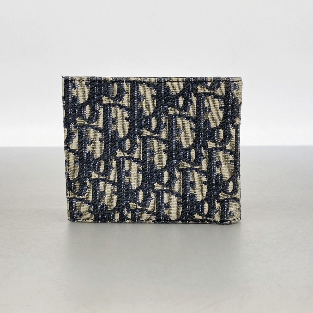 Dior Wallet Trotter Canvas Navy Silver — view 7